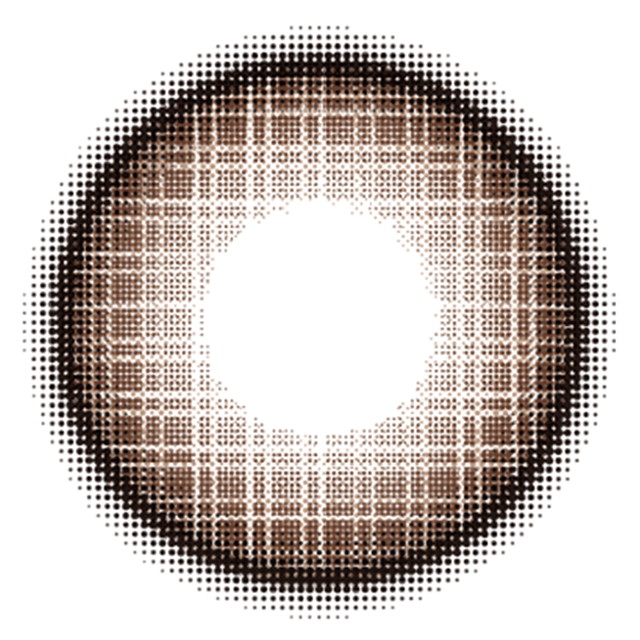 フルーリー Flurryマンスリー 度あり 3枚入り ワッフルチェックブラウン