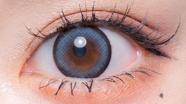 フルーリー Flurryマンスリー 度あり 3枚入り ワッフルチェックグレー