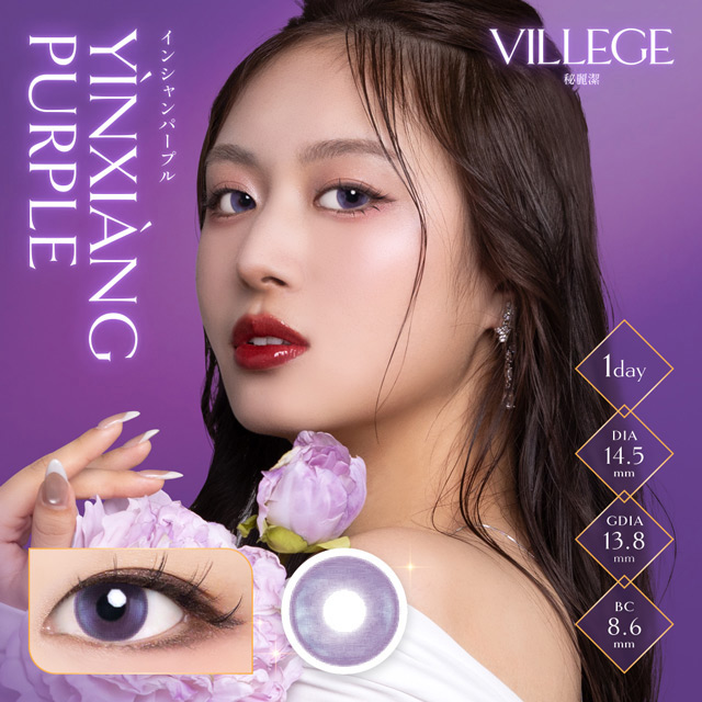 ヴィレジェ ワンデー 10枚入 インシャンパープル