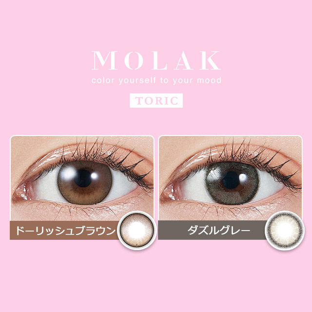 モラク トーリック ワンデー 乱視 10枚入 ダズルグレー AX180 CYL-1.25