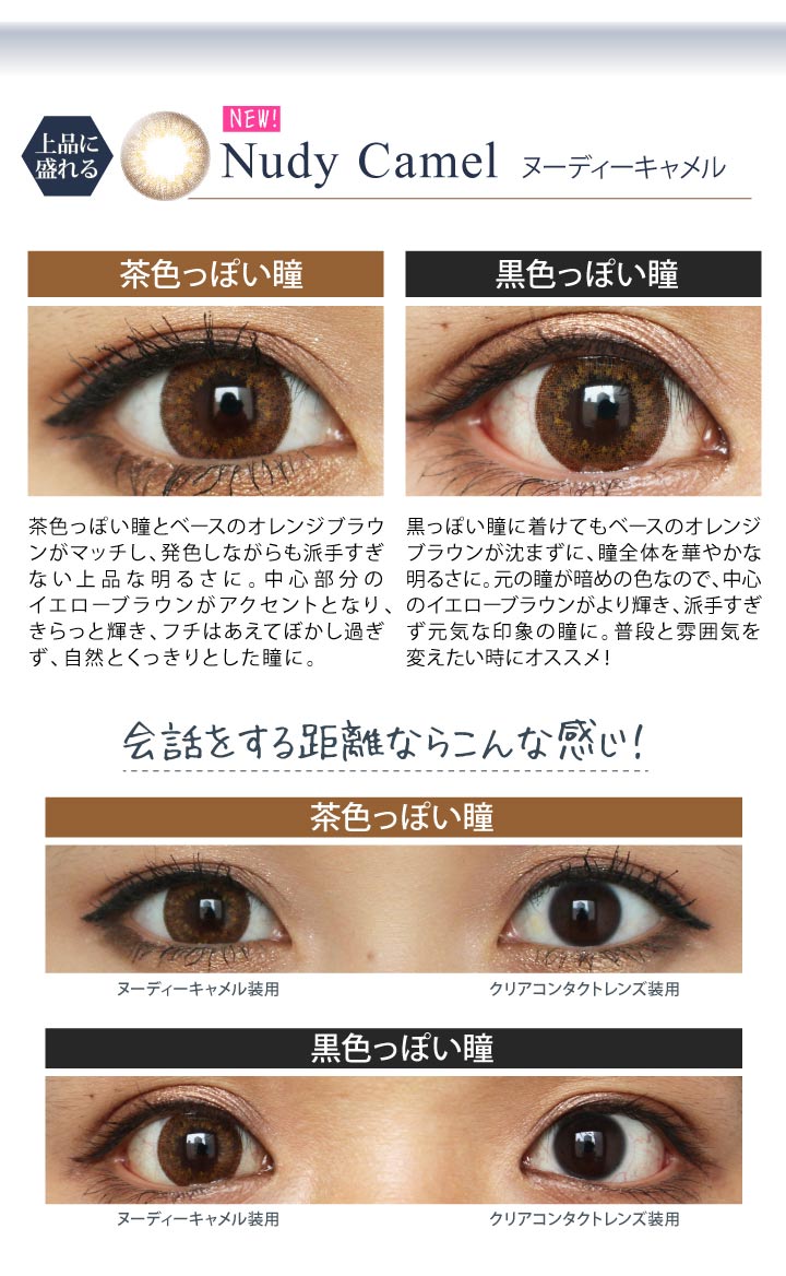 ヌーディーキャメルの装着画像