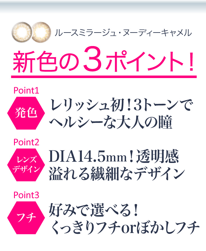 新色の3ポイント