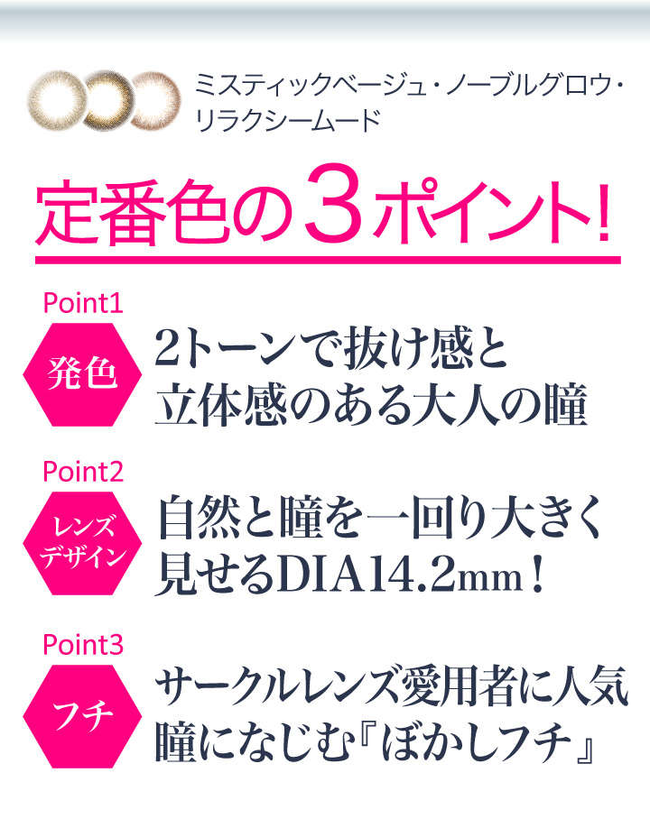 定番色の3ポイント