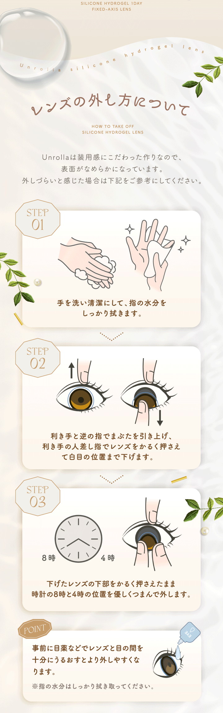 レンズの外し方