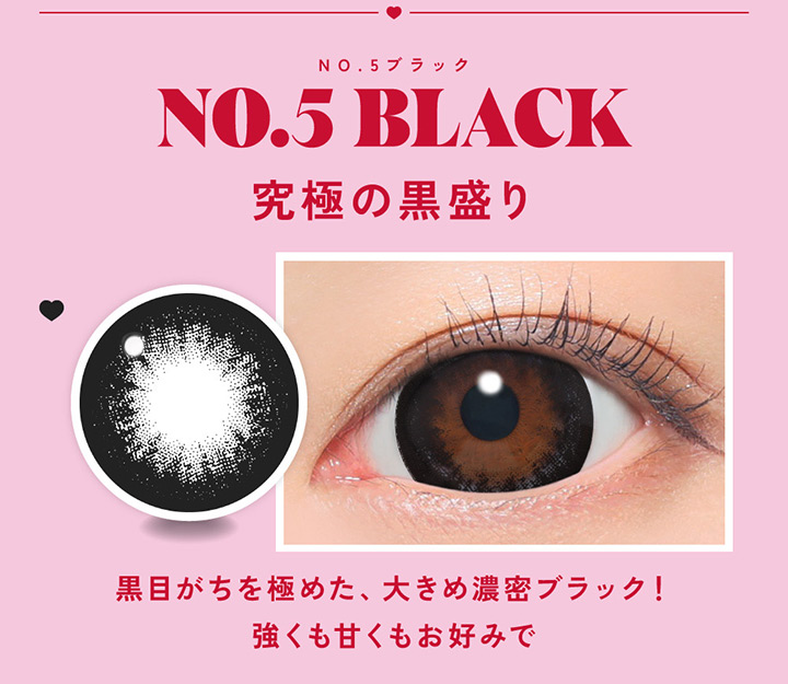 ファビュラス ワンデー Fabulous 1day NO.5ブラック NO.5 BLACK