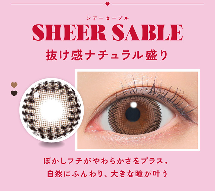 ファビュラス ワンデー Fabulous 1day シアーセーブル SHEER SABLE