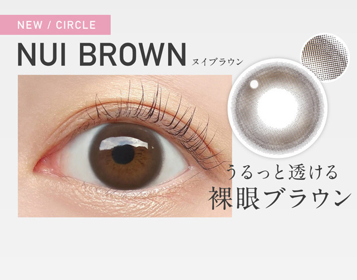 ワンデー カラコン レヴィアワンデー サークル ReVIA 1day CIRCLE ヌイブラウン
