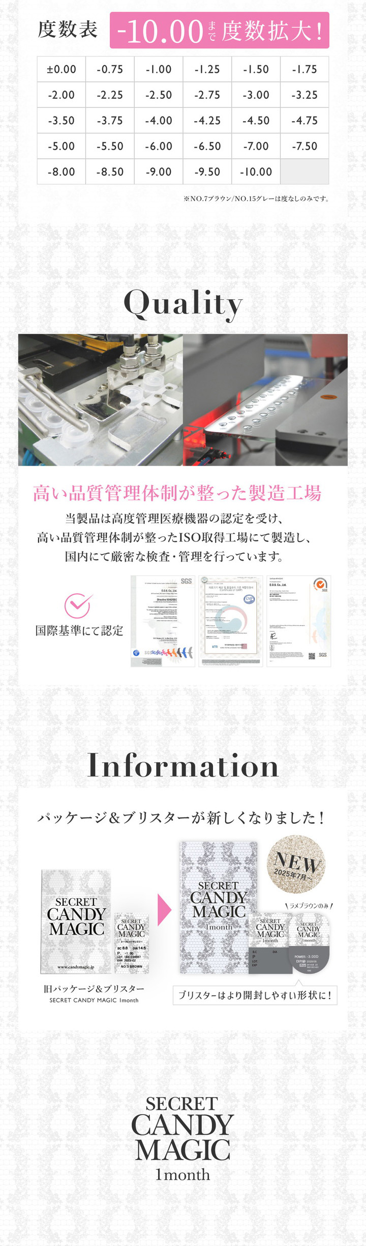 ISO取得工場にて製造 新パッケージ&ブリスター