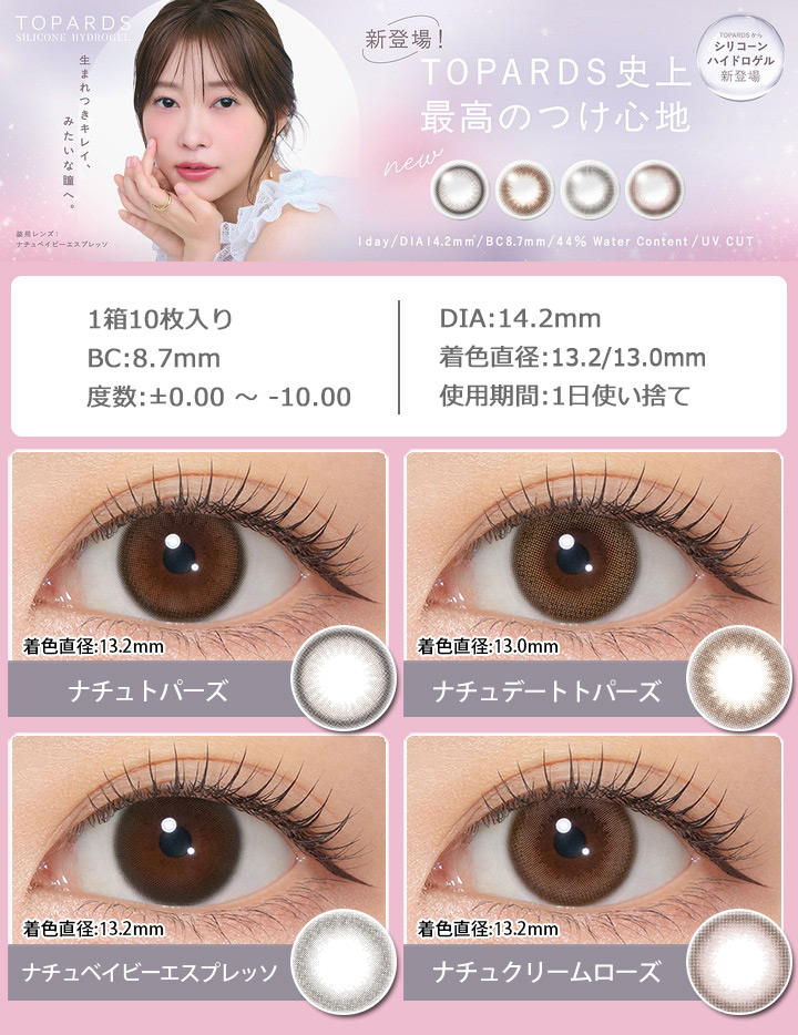 トパーズ シリコーンハイドロゲル ワンデー