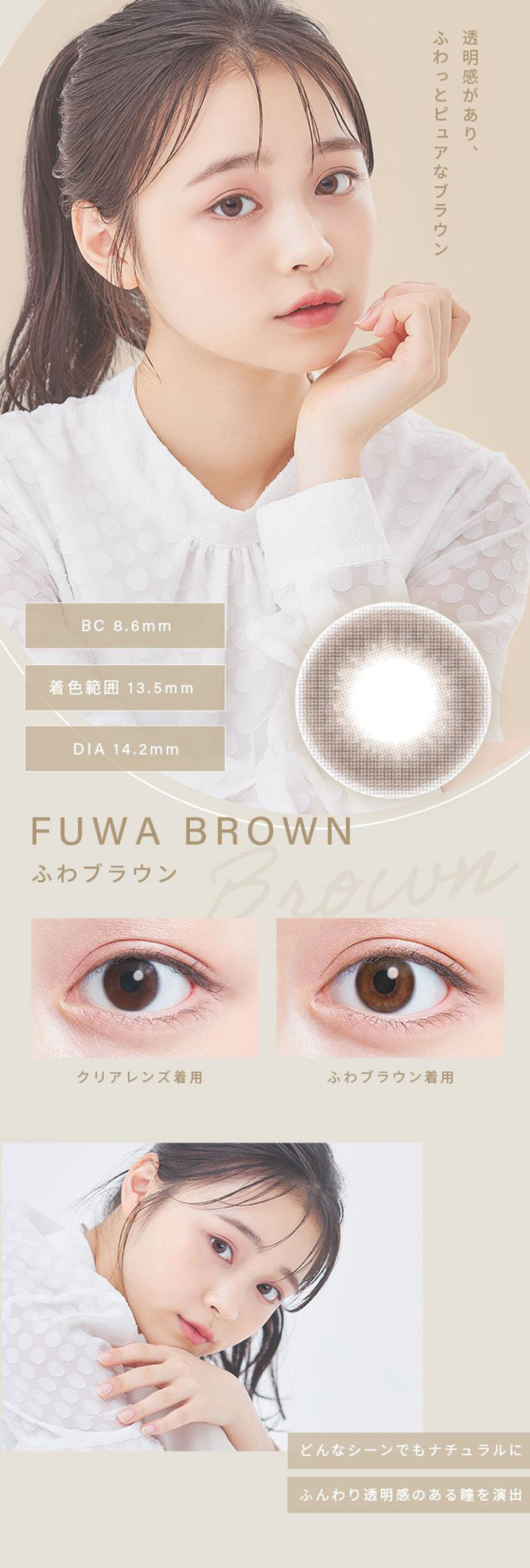 ふわブラウン(FUWA BROWN)