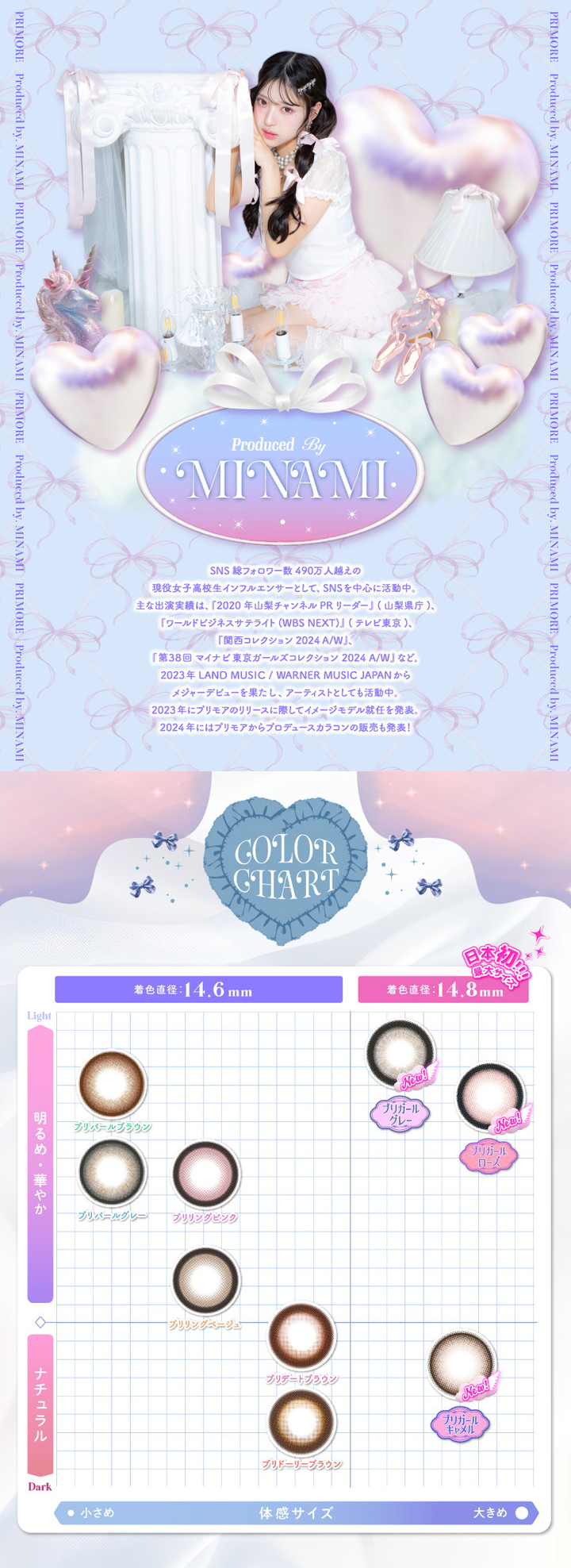 プリモア ワンデー MINAMI イメージモデル