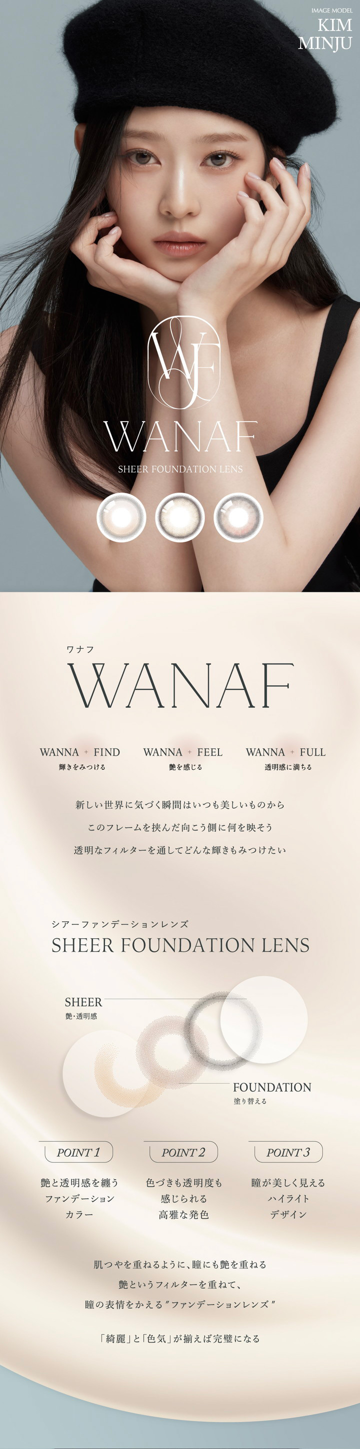 ワンデーカラコン WANAF 1Day ワナフ ワンデー