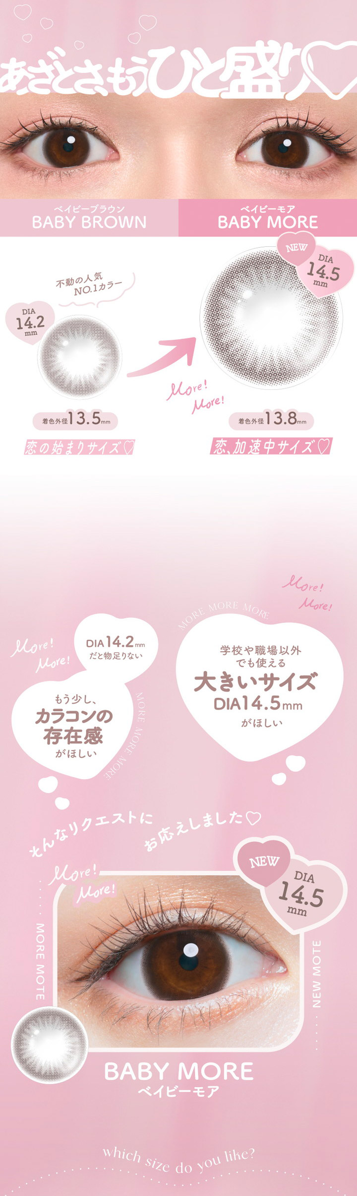 あざとさ、もうひと盛 BABY MORE ベイビーモア DIA14.5mm