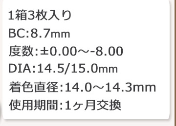 カラコン Flurryマンスリー FlurryMonthly