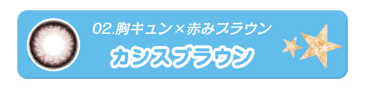 02胸キュン×赤みブラウンのカシスブラウン